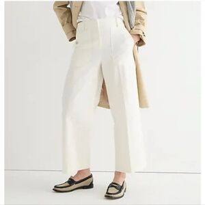 NEW‎ J. Crew Sydney Wide Leg Trouser Cream size 10